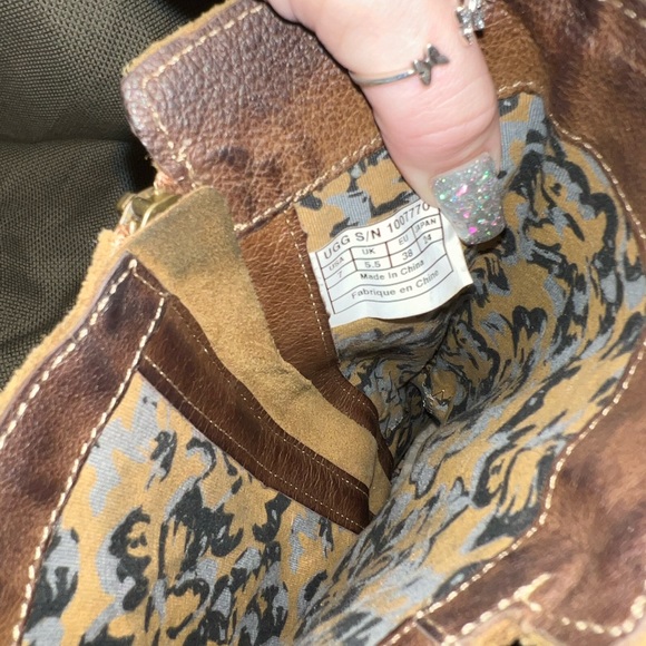 UGG Brown Suede Everglayde Mid Calf Riding Boots - Picture 4 of 5